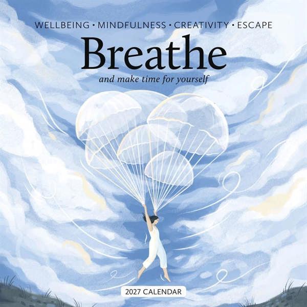 Breathe Calendar 2027, Wall Calendars, Month To View, Lifestyle, Gift