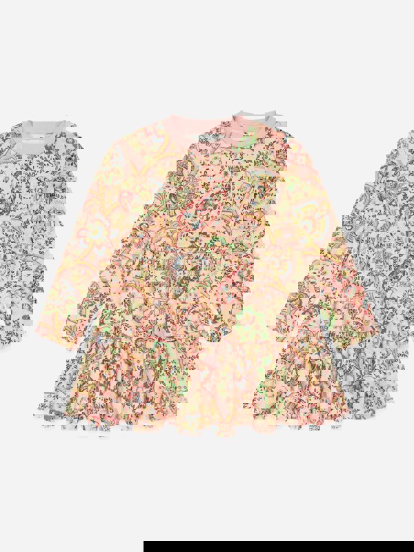 Etro Girls Paisley Print Dress in Multicolour