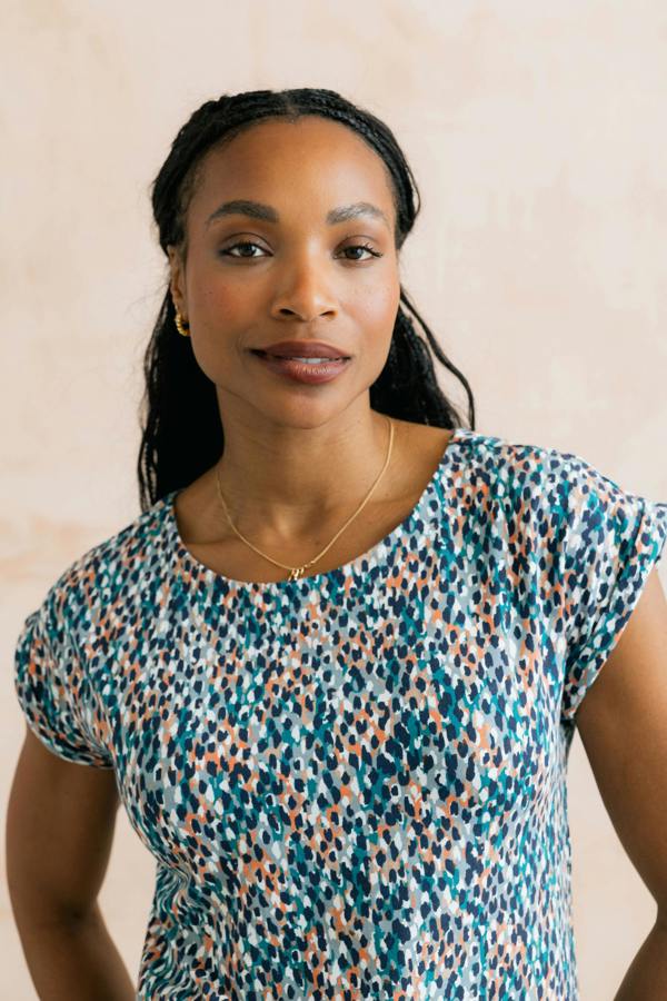 Lily & Me Sway Organic Cotton Jersey T-Shirt Restore Ocean
