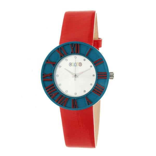 Crayo Prestige Unisex Watch - Teal/Red - CRACR3107