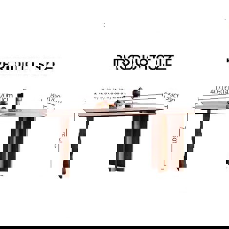 Frederica Dining Table, With Sintered Stone Top-Rit Concept-Rit Concept