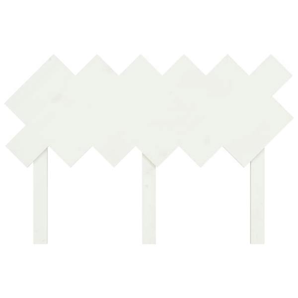 Berkfield Bed Headboard White 122.5x3x80.5 cm Solid Wood Pine