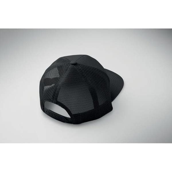 MidOcean Bead Flat Peak Trucker Cap - Black - 