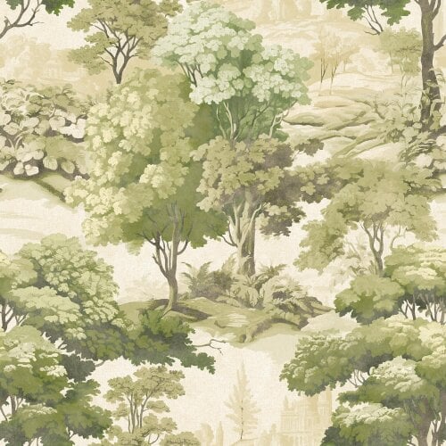 Hoopla Walls Woodland Grove - Sage & Stone 10m Wallpaper