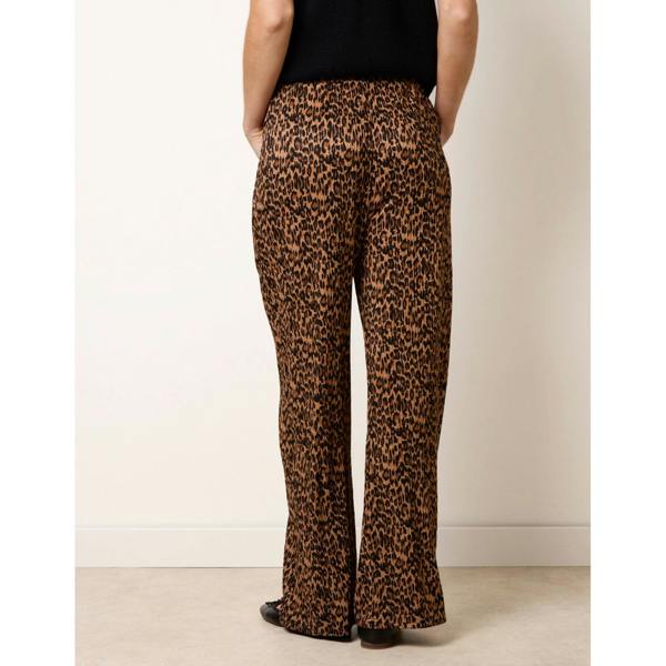 Blue Vanilla Leopard Print Wide Leg Trousers