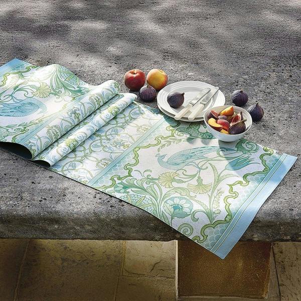 Museum Selection Leighton Peacock Table Runner - 230 x 40cm - Cotton