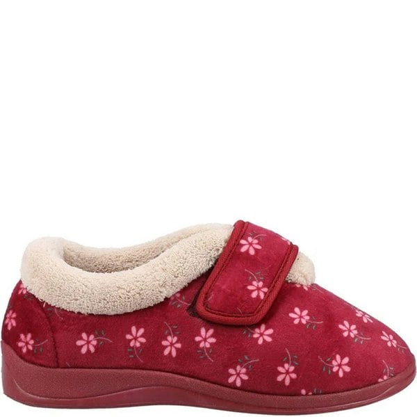 Fleet & Foster Womens/Ladies Tunnis Slippers - Berry