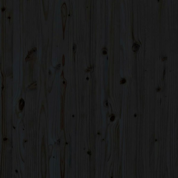 Berkfield Wall Headboard Black 81x3x91.5 cm Solid Wood Pine