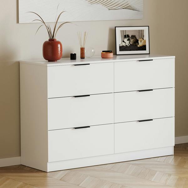 Vida Designs Trega 6 Drawer Chest, Black