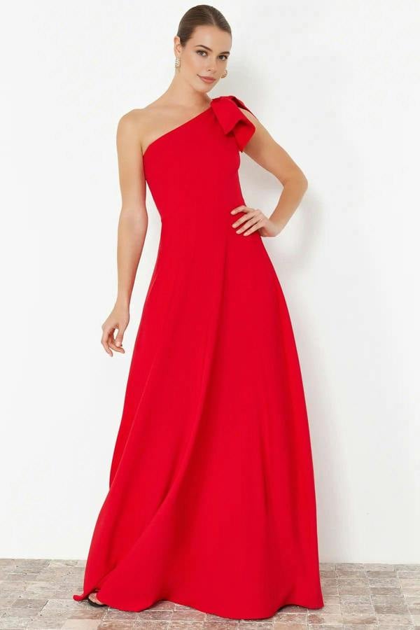 WOVCOR A-Line Elegant Evening Dress