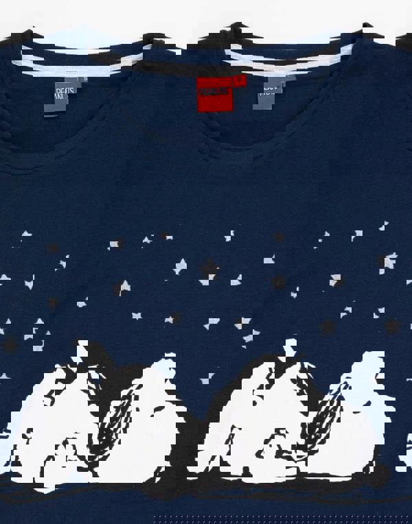 Peanuts Womens Blue Snoopy Short Sleeve Short Leg Pyjama Set