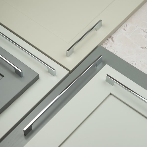 Handle & Home Polished Chrome Slim Pull Handles