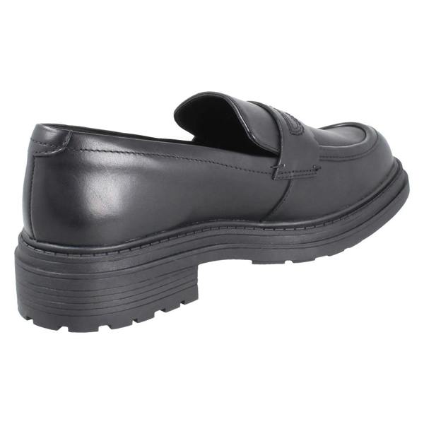 Clarks Ladies Clarks Chunky Sole Piped Trim Loafer Shoes Orinoco3 Edge