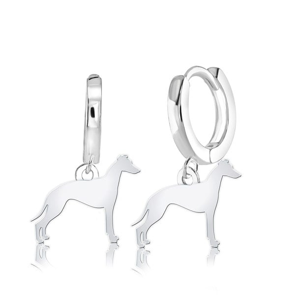 Mylee London Whippet Silhouette Silver Earrings
