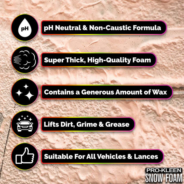 ProKleen Pro-Kleen 10L Mango Smoothie pH Neutral Snow Foam with Wax Super Thick & Non-Caustic Foam
