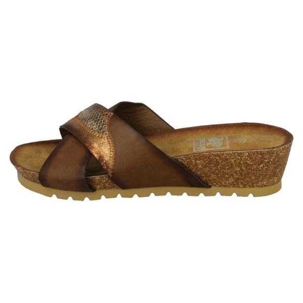 Down to Earth Ladies Down To Earth Mid Wedge X Vamp Mule Sandals