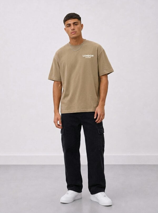 London Attitude Tokyo Dragon Oversized Heavyweight Cotton T-Shirt