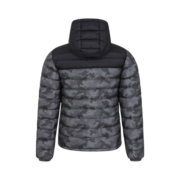 Mountain Warehouse Mens Seasons II Camo Padded Jacket - Black