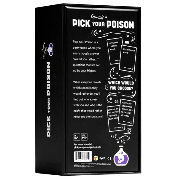 Dyce Games Pick Your Poison Family Game