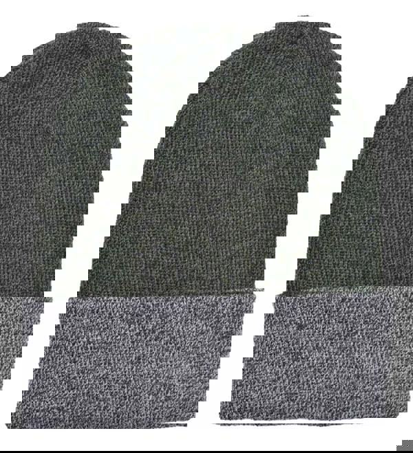 Lambretta Knitted Fleece Turn Up Bobble Skater Style Beanie Hat