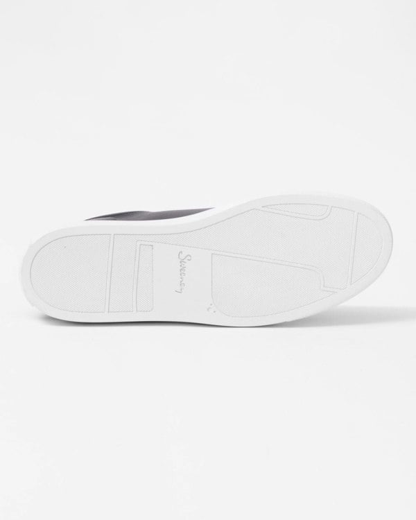 Oliver Sweeney Hayle Antiqued Calf Leather Mens Trainers - Navy