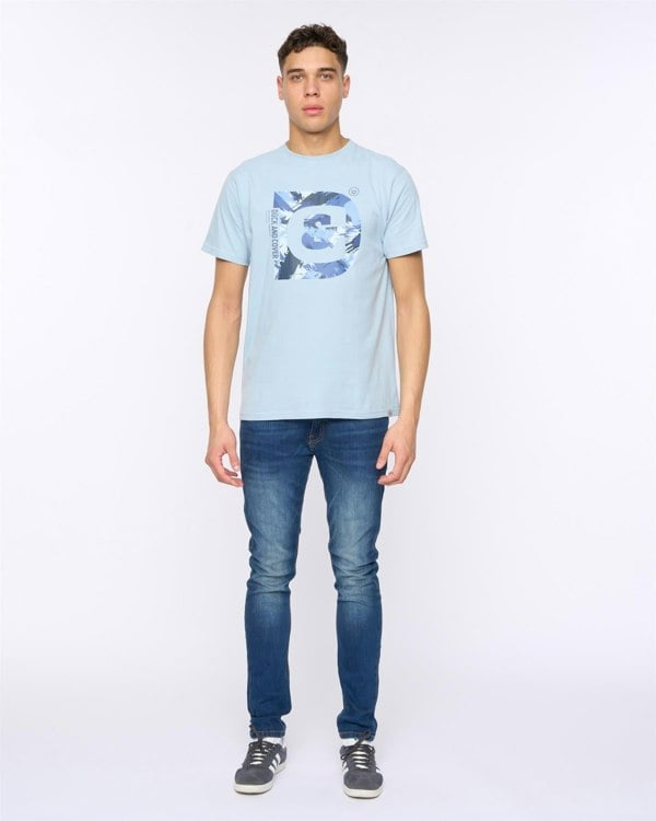 Duck and Cover Deecee T-Shirt - Sky Blue