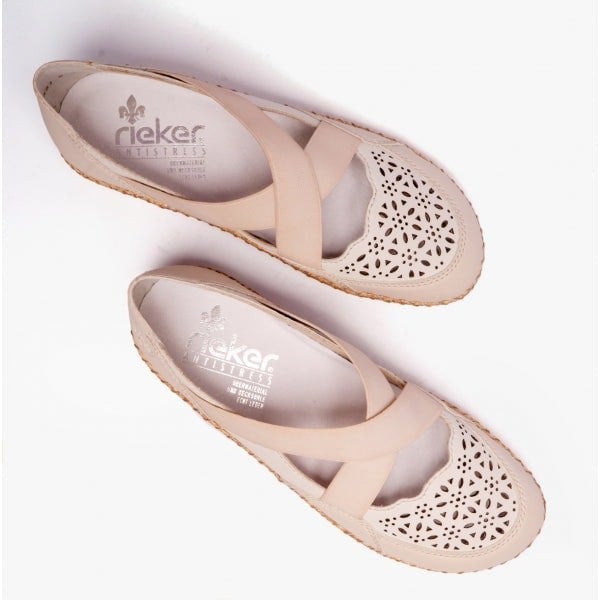 Rieker 44853-60 Womens Shoes - Beige