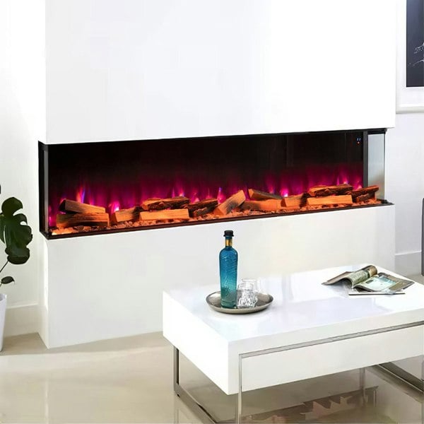 3-Sided Smart Electric Fireplace Living and Home