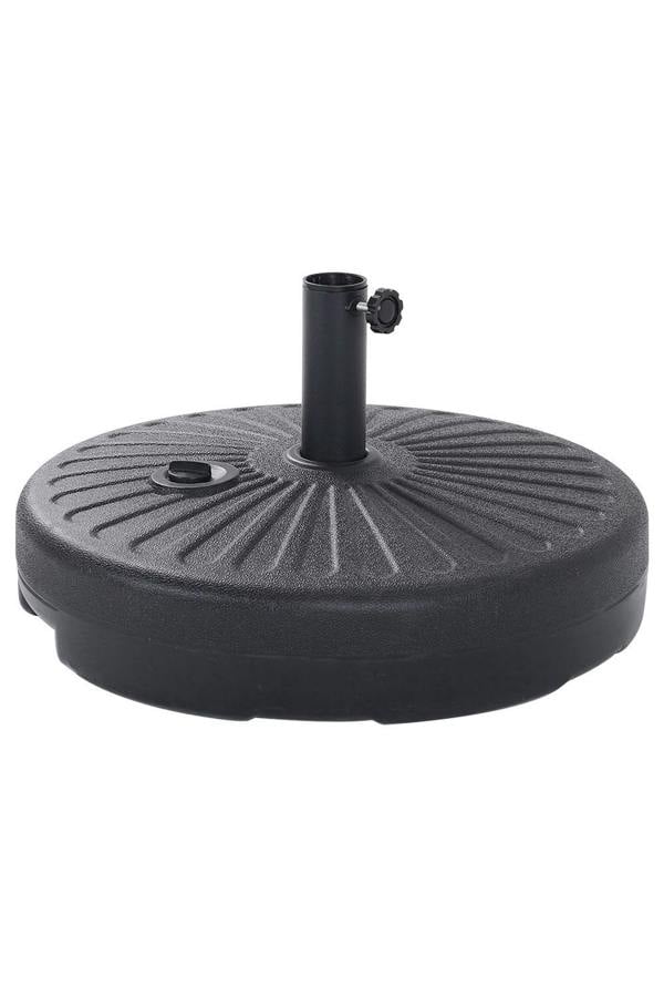 Living and Home 28KG Heavy-duty Outdoor Portable Cantilever Umbrella Stand - 38/48mm Water and Sand Fillable Round Garden Parasol Base & Weight Stand