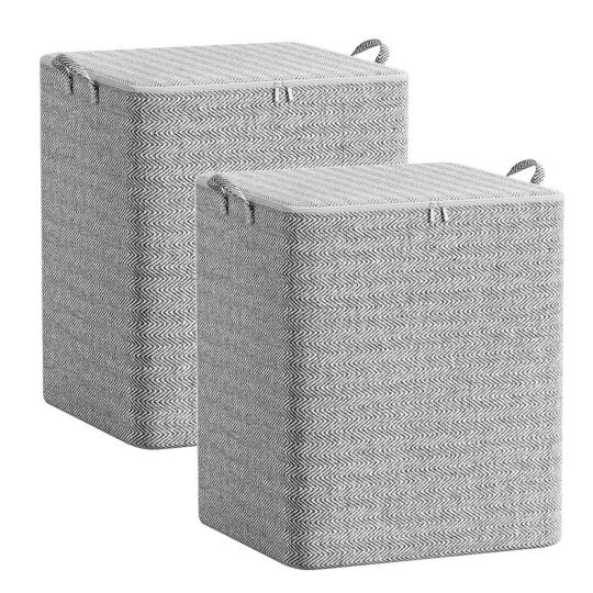 Havendro Storage Box with Lid Modern Space Saving Organizer for Clothes Extra Large