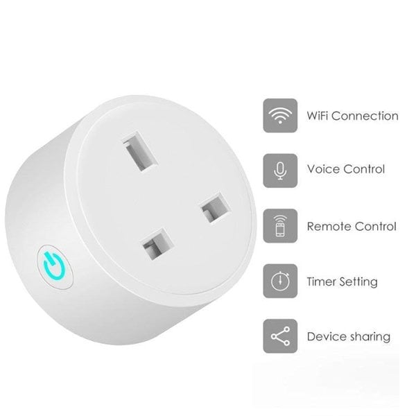 Twin Pack Smart Plug - WIFI Smart Home Timer 16A Alexa / Google Voice Control - Lighting Legends