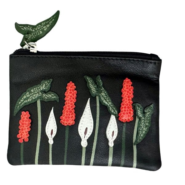 Mala Leather Aurora Floral Leather Coin Purse
