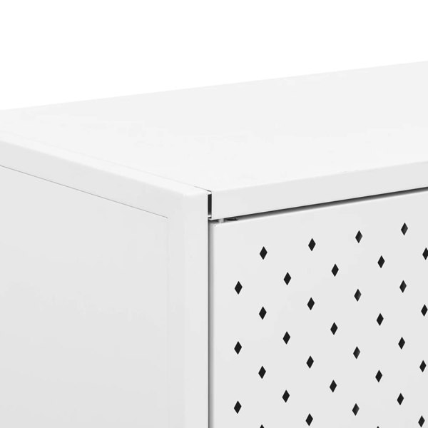 Berkfield Sideboard White 105x35x75 cm Steel