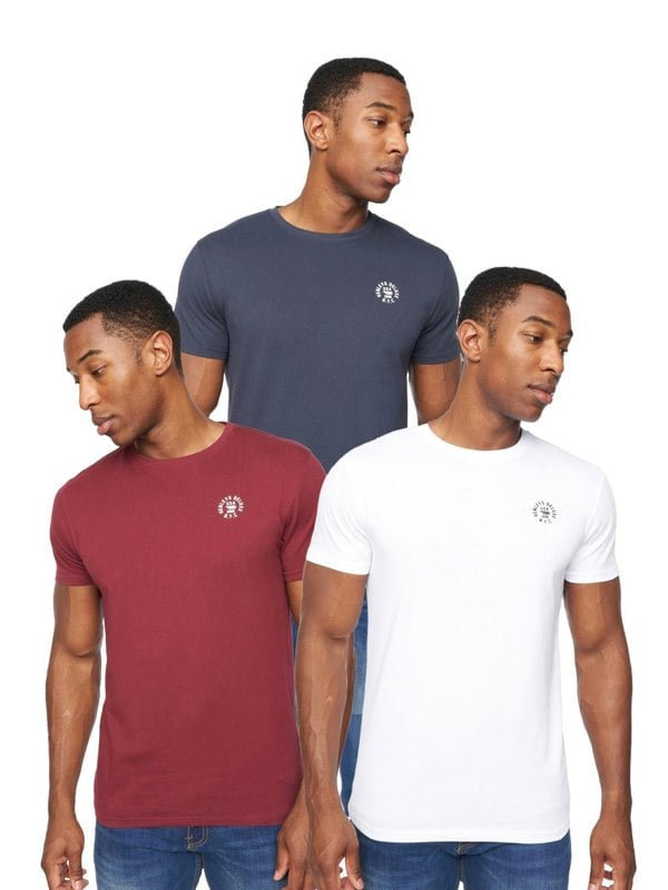 Henleys Calyer T-Shirt 3pk Assorted