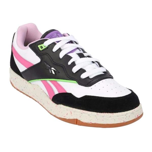 Reebok Unisex Adult BB 4000 II Leather Trainers - Black/Pink - 