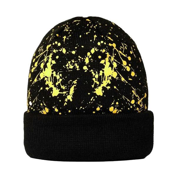 New Era Childrens/Kids Splatter Knitted Casual Beanie - Black - 
