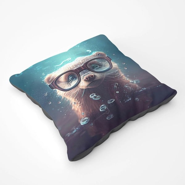 Warren Reed Ferret Splashart Water Floor Cushion