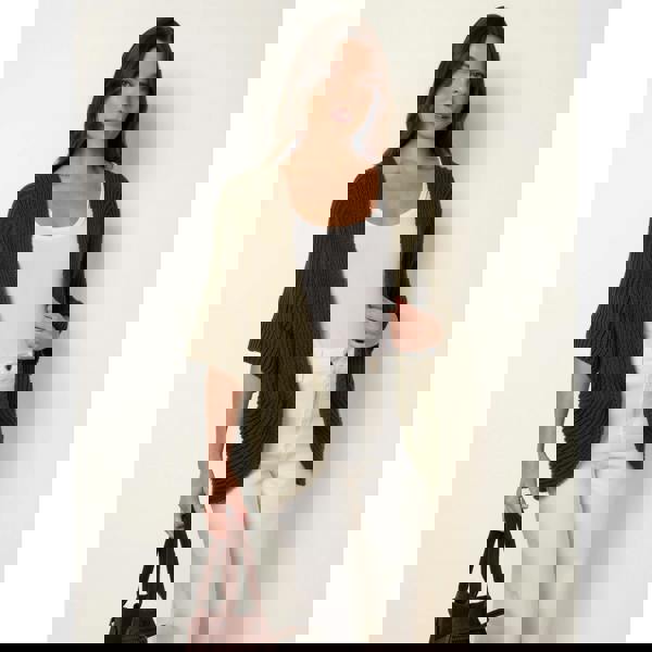 Blue Vanilla Pointelle Knit Cardigan