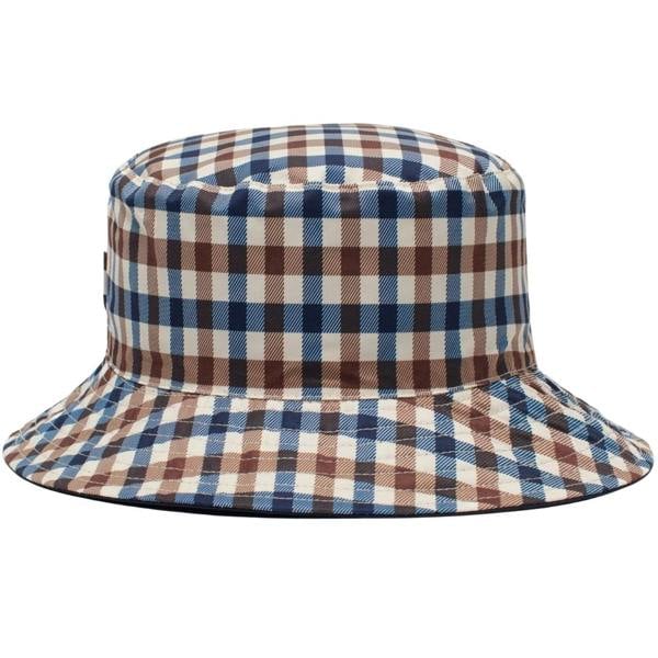 Aquascutum Active Active Reversible Bucket Navy Navy Hat L