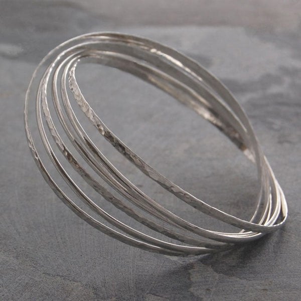 Silver Russian Bangle - Otis Jaxon Silver Jewellery