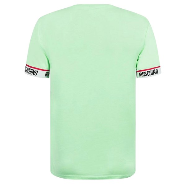 Moschino Taped Sleeve Logo Green T-Shirt L