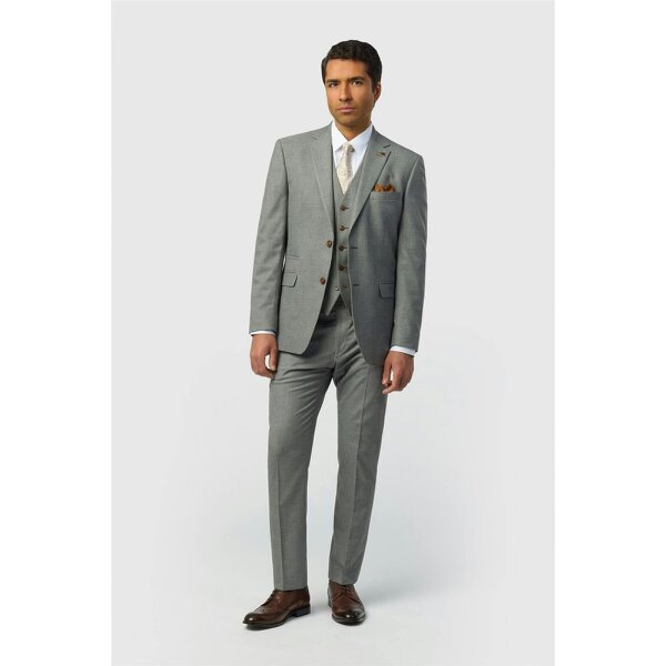 Antique Rogue Regular Fit Blake Grey Texture Jacket