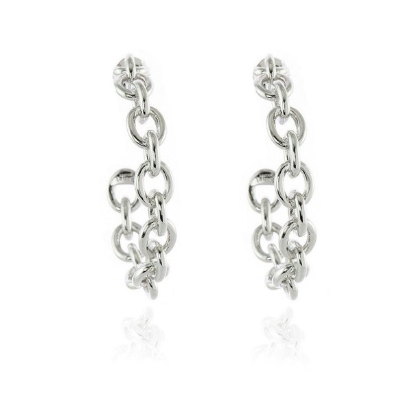 Cachet London Oleta Silver Hoop Earrings