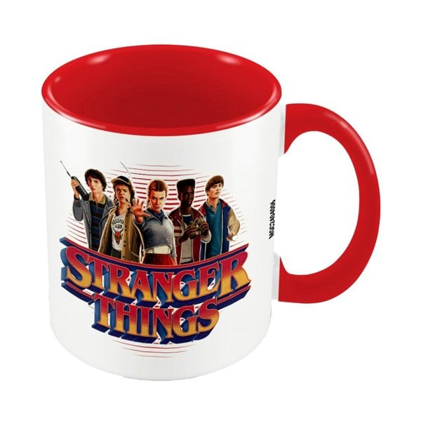 Stranger Things Cast Inner Two Tone Mug - White/Red