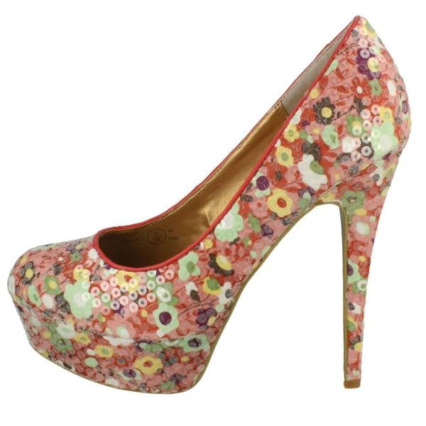 Spot On Ladies Spot On Platform Stilletto Shoe
