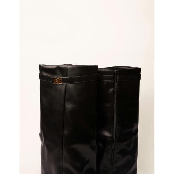 Blue Vanilla Cape Buckle Knee High Boots