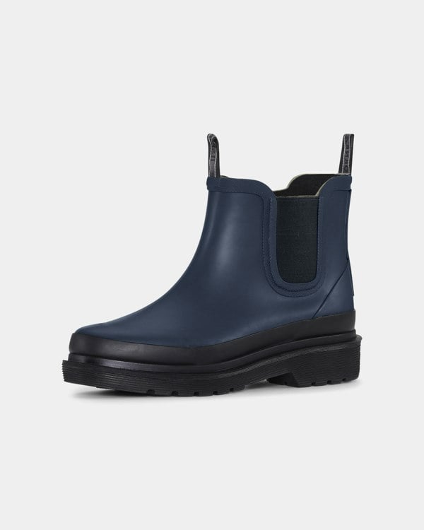 Ilse Jacobsen Rub Womens Chelsea Wellies - Dark Indigo 660