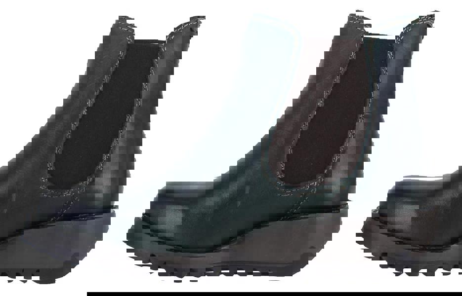 Fly London Salv Womens Wedged Heeled Chelsea Leather Ankle Boots