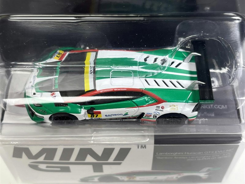 Mini GT Lamborghini Huracan GT3 EVO #87 2023 Super GT Series 1:64 Scale Mini GT MGT00689L