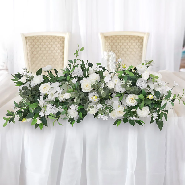 Living and Home Artificial Peony Rose Silk Flower Row for Wedding Aisle Decor